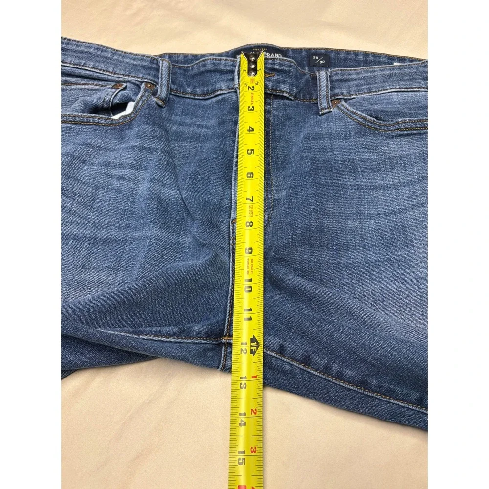 Lucky Brand 121 Slim Mens Blue Denim Jeans 38x30‎ Medium Wash Stretch Coolmax